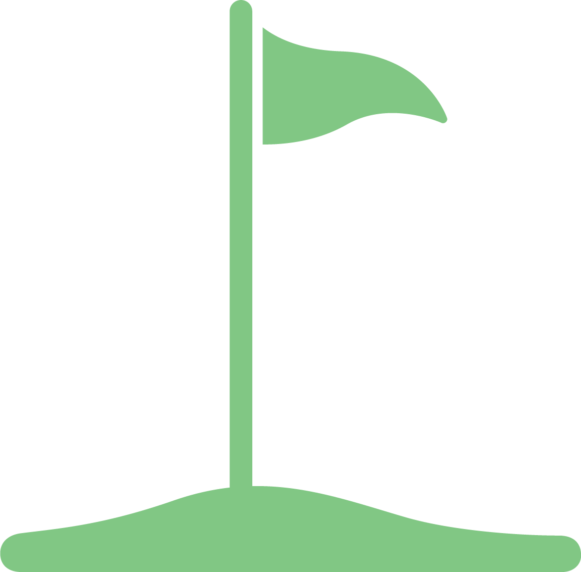 ゴルフグリーンのアイコン